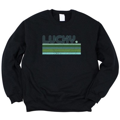 Simply Sage Market Women's Graphic Sweatshirt Retro Lucky Stripes