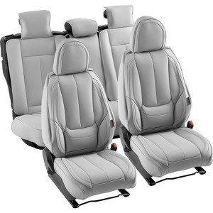 VEVOR Seat Covers, Universal Car Seat Covers Full Set Seats, Front and Rear Seat, 13pcs Faux Leather Seat Cover, Full Enclosed Design - 1 of 4