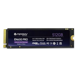 SANOXY 512GB NVMe M.2 SSD – High-Performance 3D NAND Solid State Drive with Advanced Thermal Management - 1 of 4