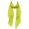 Wrapables Sheer Solid Color Lightweight Long Scarf, Lime Green - 4 of 4