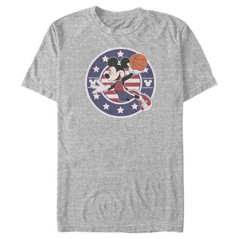 Men's Mickey & Friends Americana Dunk T-Shirt - Athletic Heather - 3X Large