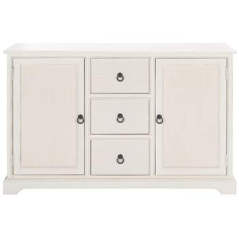 Adiland 2 Door & 3 Drawers Console Table - Distressed White - Safavieh.