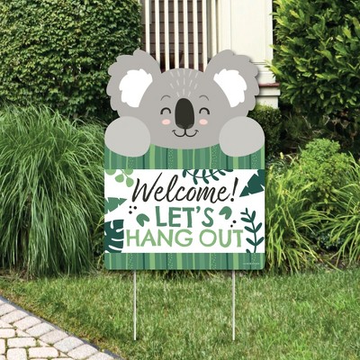 Big Dot of Happiness Koala Cutie - Party Decorations - Bear Birthday Party and Baby Shower Welcome Yard Sign