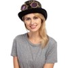 Victorian Steampunk Top Hat w/Classic Goggles Vintage Accessories Set for Adult Halloween Dress Up - 4 of 4