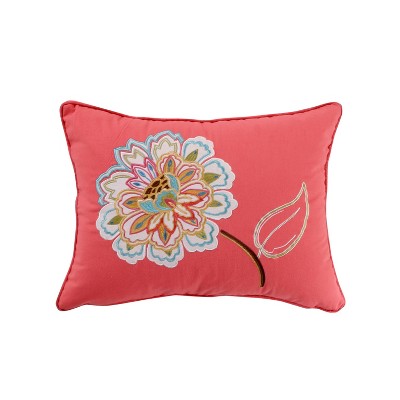 Sophia Embroidered Flower Decorative Pillow - Levtex Home