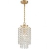 Crystorama Lighting Gabrielle 1 - Light Chandelier in  Antique Gold - 3 of 4