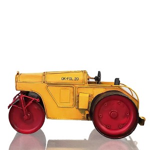 Old Modern Handicrafts Metal Steam Roller Model – Handmade Iron Collectible with Vintage Detailing, 10.5" - 1 of 4