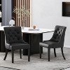 NicBex Small Upholstered Dining Chairs with Curved Legs,Modern Mid-Century Style Accent Chairs for Dining Room,Set of 2 - 3 of 4