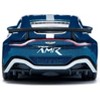 Aston Martin Vantage GT4 Blue Metallic with White Stripes Diecast Model Car by Siku - 4 of 4