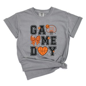 Simply Sage Market Basketball Game Day Coquette Garment Dyed Tee - 1 of 4