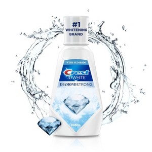 Crest 3D White Strength Whitening Mouthwash - Alcohol Free - Contains Fluoride - Arctic Fresh - 946ml - 1 of 4