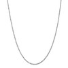 Black Bow Jewelry 2mm 14k White Gold Solid Diamond Cut Rope Chain Necklace - 3 of 4