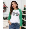 Clearlove Merry Christmas Sweatshirts For Women Gnomes Funny Sweatshirt Cute Long Sleeve Xmas Holiday Tree Graphic Pullover Top - 3 of 4
