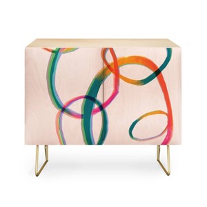 ThirtyOne Illustrations Love and Aberration Gold Legged Credenza - Deny Designs - 1 of 3