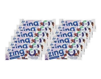 Zing Chocolate Almond Cacao Crunch Plant-Based Bar - 12 bars, 1.48 oz