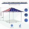 EAGLE PEAK 13x13ft Pop Up Canopy Tent Instant Outdoor Canopy Easy Setup w/Auto Extending Eaves - 3 of 4