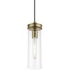 Livex Lighting Devoe 1 - Light Pendant in  Antique Brass - 2 of 4