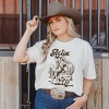 Simply Sage Market Women's Actin' Up Horse Short Sleeve Garment Dyed Tee - 2 of 2