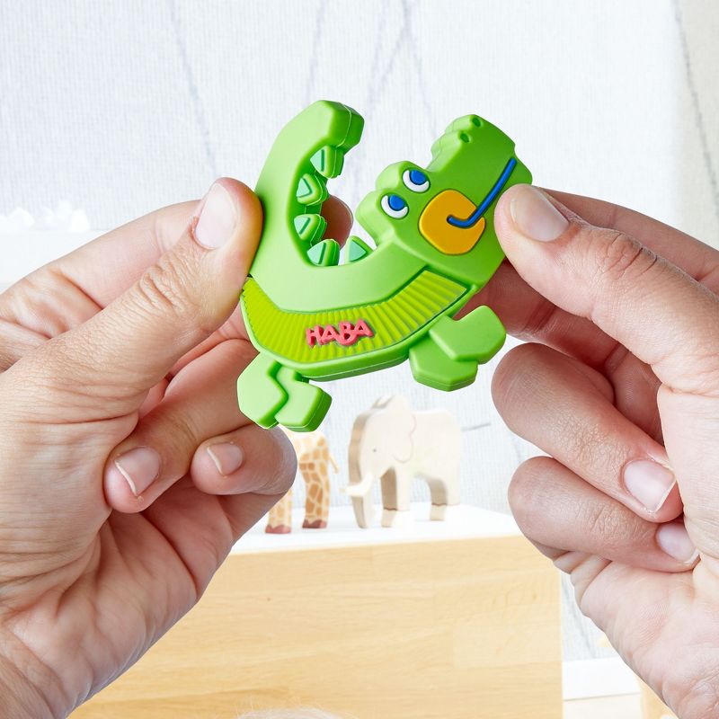 HABA Crocodile Silicone Teething and Grasping Baby Toy, 5 of 8