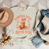 Simply Sage Market Women's Graphic Sweatshirt Coquette Pumpkin Spice Coffee - image 3 of 4