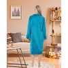 ADR Women's Zip Up Plush Long Robe, Oversized Knee Length Bathrobe with Two Way Zipper - 3 of 3