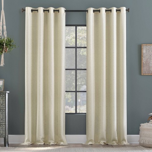 Semi Sheer Grommet Curtain Panel, Best Off White Curtains