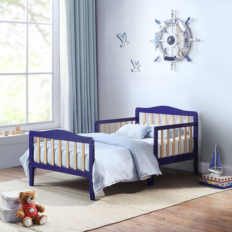 Olive &#38; Opie Twain Toddler Bed - Blue/Natural, 1 of 7