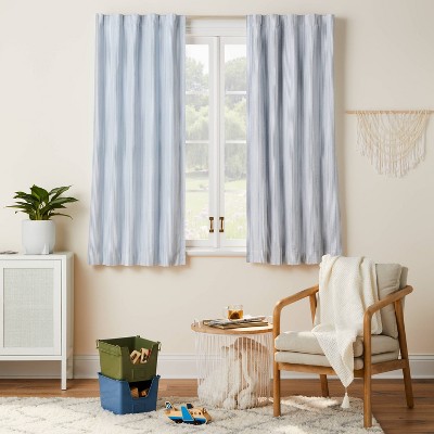 63" Blackout Irregular Mini Stripe Panel Blue - Pillowfort™