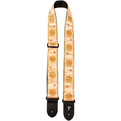 Perri's 2" Jaquard Guitar Strap - Gold Suns Golden Suns 39 to 58 in.