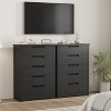 Modern 5-Drawer Dresser - Wood Chest w/ Embedded Handles for Bedroom & Nursery - 3 of 4