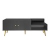 NicBex Shoe Rack Bench Shoe Storage Organizer Hidden Storage and Upholstered Cushions for Entryway Bedroom - 2 of 4