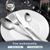 24-Piece Silverware Set, Stainless Steel Flatware Set Service for 6, Tableware Cutlery Set for Home Restaurant Party - 2 of 4