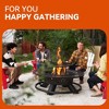 Bestier Fire Pit with Grills Grate, 47" Outdoor Firepit for Outside Wood Burning - 2 of 4