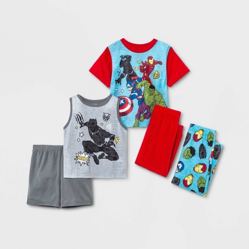 Boy's Toddler 2T Avengers Marvel Pajamas 2 Piece Shirt & Bottoms Set 