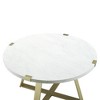 Wrightson Urban Industrial Faux Wrap Leg Round Coffee Table - Saracina Home - image 4 of 4