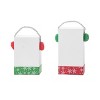 Transpac Wood 5.51 in. White Christmas Snowman Block Decor Set of 2 - 3 of 4