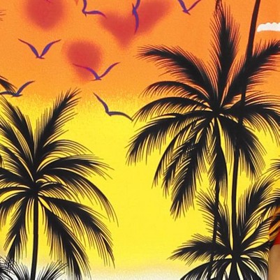 palm tree view orange