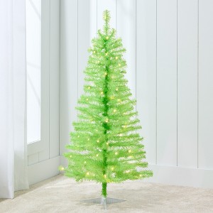 Best Choice Products Prelit Colored Christmas Tree, 4ft Artificial Tree Holiday Decor w/ LED Lights - 1 of 4