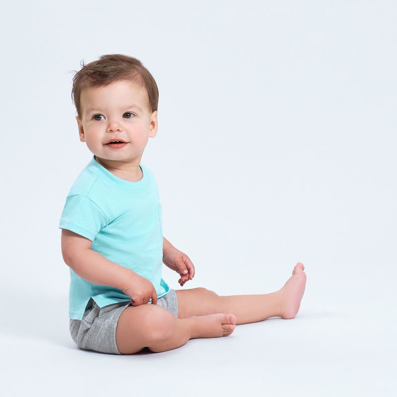 Gerber Baby & Toddler Boys' Short Sleeve Pocket Tees, 3-Pack, 2 of 10