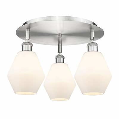 Cindyrella - 3 Light Flush Mount In Industrial Style-10 Inches Tall and 17.75 Inches Wide