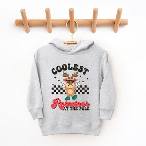 The Juniper Shop Coolest Reindeer At The Pole Toddler Graphic Hoodie - 1 of 3