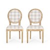 GDFStudio Newman French Country Upholstered Dining Chairs (Set of 2) - 2 of 4