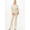 Slickblue Hooded Sweat & Flare Pant Set, Washed Fabric, Casual Chic, Weekend Loungewear, Color & Size Options - 2 of 4