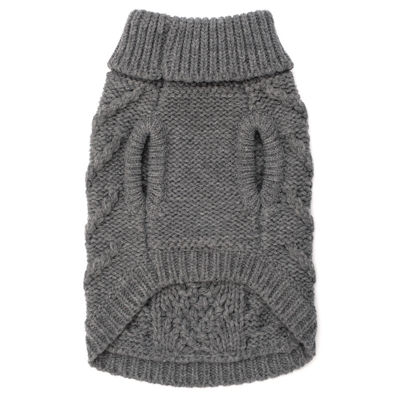 The Worthy Dog Chunky Knit Turtleneck Pullover Sweater, 3 of 4