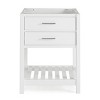 Harrison 24 in. W Vanity Cabinet, Bathroom Storage with Soft-Close Drawers, Nickel Hardware, Adjustable Height Levelers, Slatted Shelf, Interior Split - 2 of 4