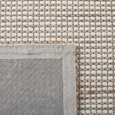 Natural Ivory Hand-Tufted Square Wool Area Rug