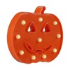 Northlight LED Lighted Jack-O-Lantern Halloween Marquee Sign - 8.5" - White Lights - 3 of 4