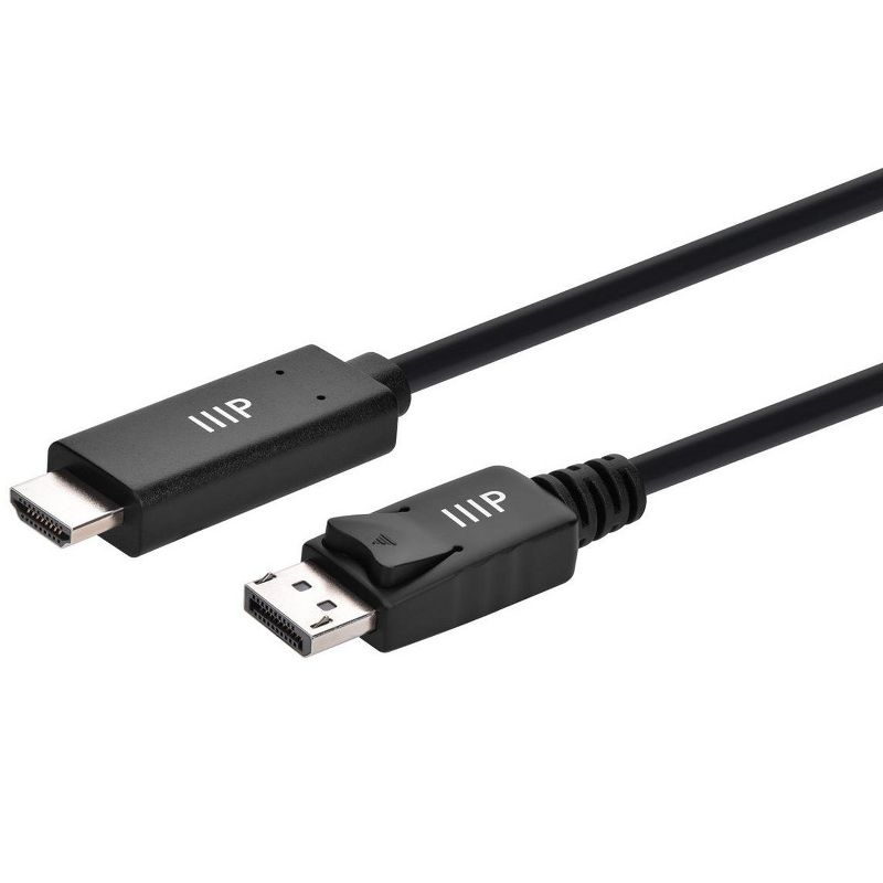 Monoprice DisplayPort 1.4 Cable to 8K HDMI - 10 Feet | 30AWG, 8K@60Hz, Up To 32.4Gbps, For Video Game Console, Gaming Monitor, Apple TV, or PC, 1 of 7