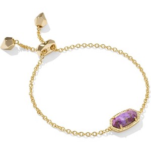 Elaina Adjustable Chain Bracelet, Gold Plated Link Fashion Jewelry for Women - 1 of 4