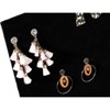 60 Holes Black Velvet Earring Display Stand Holder Jewelry Studs Rack Organizer - 4 of 4